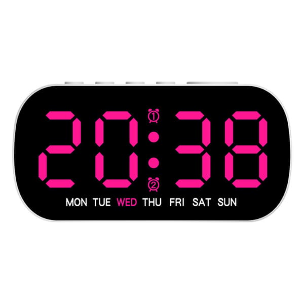 Enkel multifunktionell elektronisk klocka LED digital display datum år