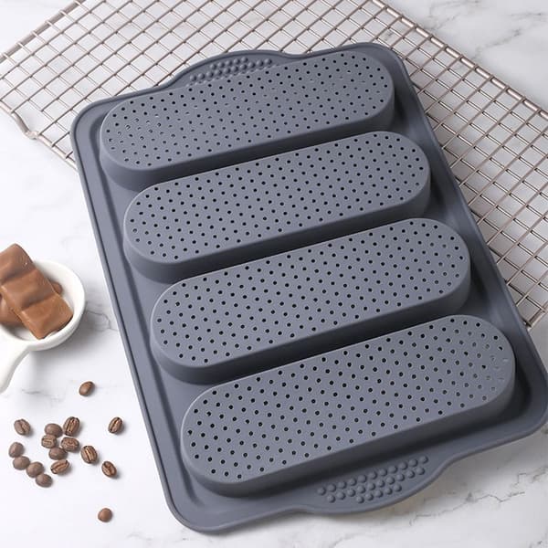Nonstick bageplade, varmebestandig brødform til hotdogbrød