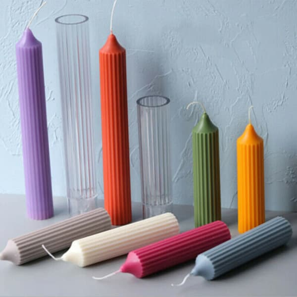 Silikonform för ljustillverkning, DIY ljusform 16*4cm