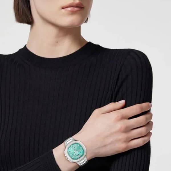 Klocka - VERSACE - VEVCA0324 - 41 mm - Solblå urtavla - Quartz Swiss Made