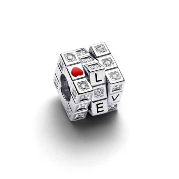 Charm - PANDORA - Mobil Spelkub 793672C01 - Silver - Unisex