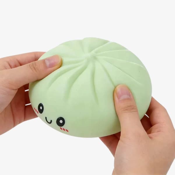 Squishy Dumpling Bun 8,5 cm klemmelegetøj stressbold