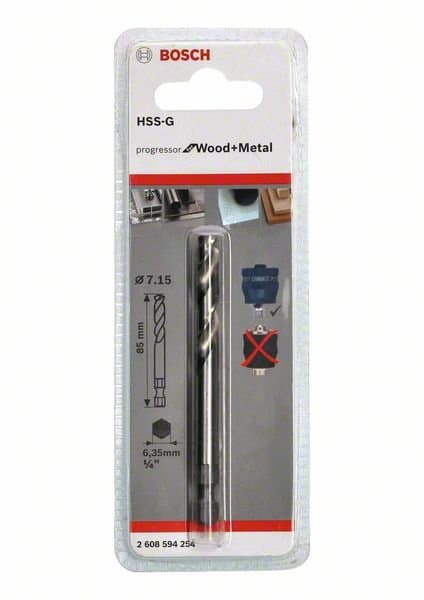 BOSCH Centrerbor Plus HSS-G Ø 7,15 x 85 mm 2608594254