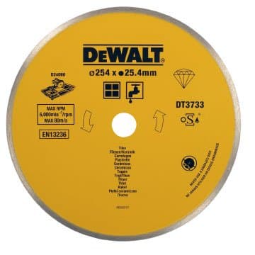 DeWALT diamantklinge til keramiske fliser, 254 mm (til D24000) DT3733