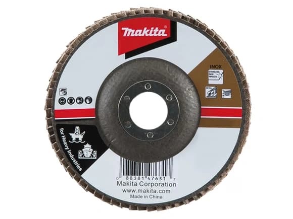 Makita lamelslibeskive til rustfrit stål 125 mm K80 B-53942
