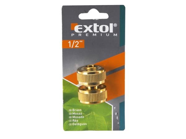 EXTOL PREMIUM slangekobling, 3/4", messing