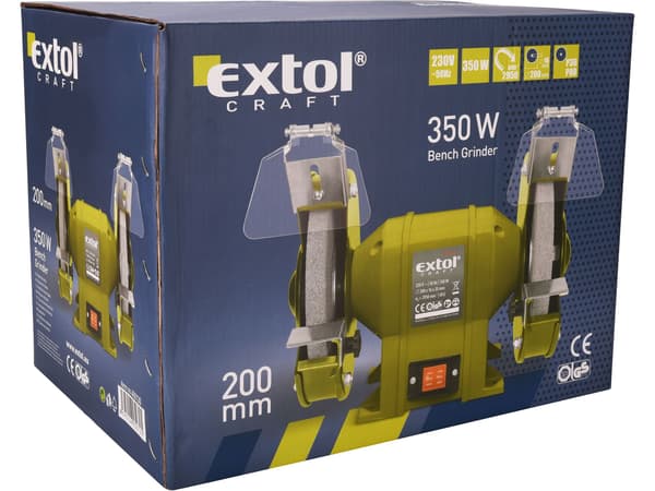 EXTOL CRAFT dobbelt slibemaskine til bordmontering 410130