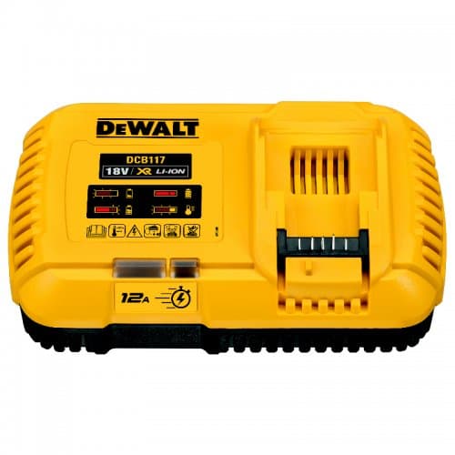DEWALT XR/FLEXVOLT DCB117 hurtigoplader 12A til 18V XR og 54V FLEXVOLT batterier