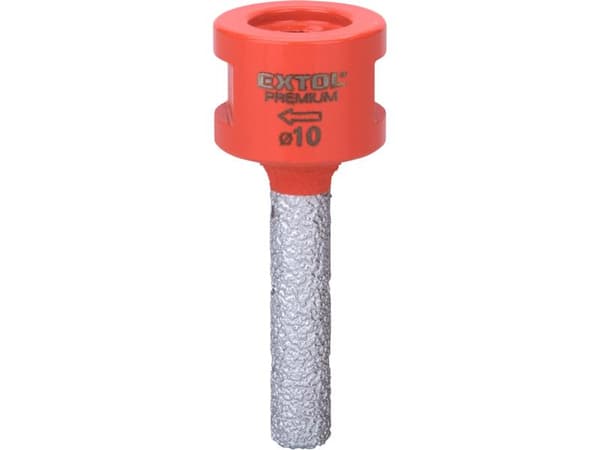 Diamantslibekrone, cylinder, 10 mm, M14 gevind, EXTOL PREMIUM