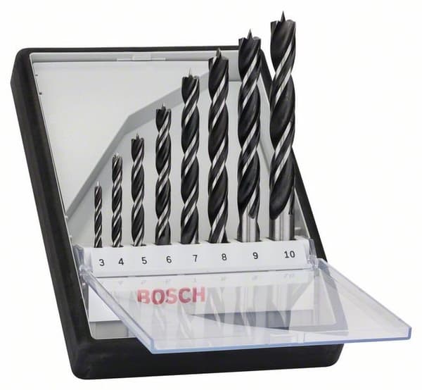 BOSCH Robust Line spiralbor til træ, sæt med 8 dele, 2607010533