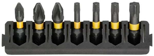 DeWalt 25 mm bitinpidin 7 bitille ja FLEXTORQ-bittisarja DT70813
