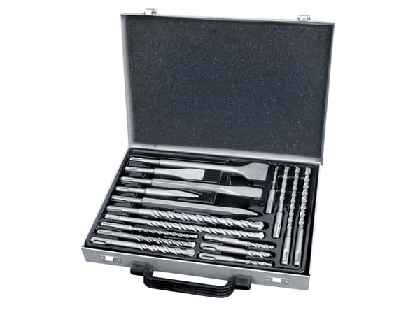 EXTOL PREMIUM SDS Plus -poranterä- ja taltasetti, 17 osaa