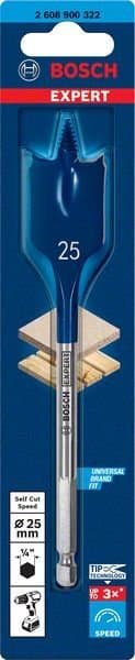 BOSCH EXPERT flatborr Self Cut Speed 25 x 152 mm, 1 st