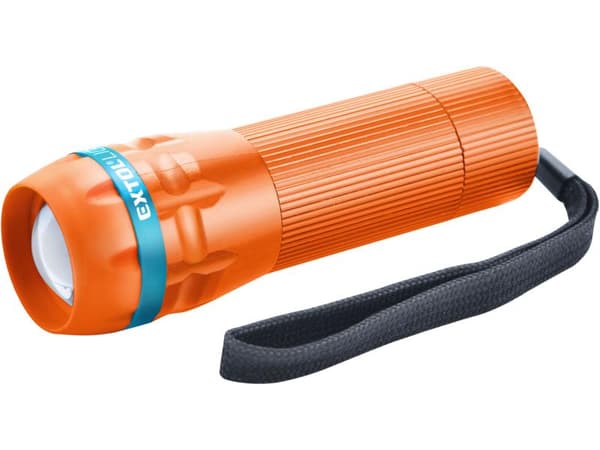 EXTOL LIGHT LED-taskulamppu 60 lm, zoom, 3 x AAA, 47 g