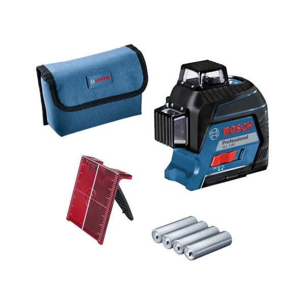BOSCH GLL 3-80 Krysslaser 3x360° med batteri