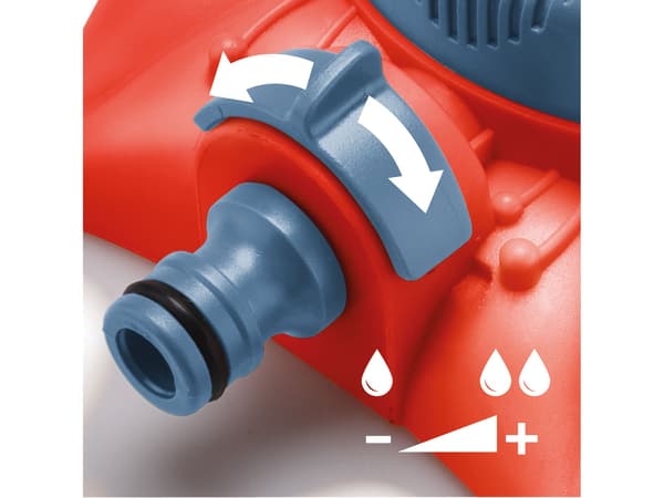 EXTOL PREMIUM Fladesprinkler, 8 funktioner, blomsterdesign