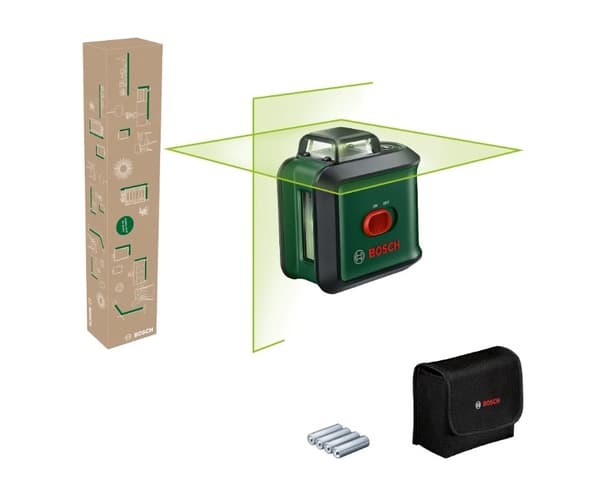 Bosch UniversalLevel 360 ristilaser, vihreä 360° laser, itsevaaittuva