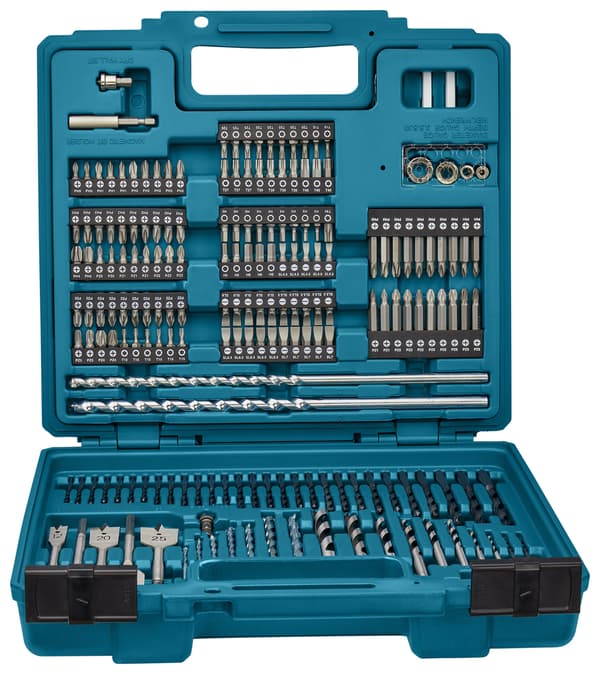Makita borr- och bitsats 256 delar i plastväska E-11689