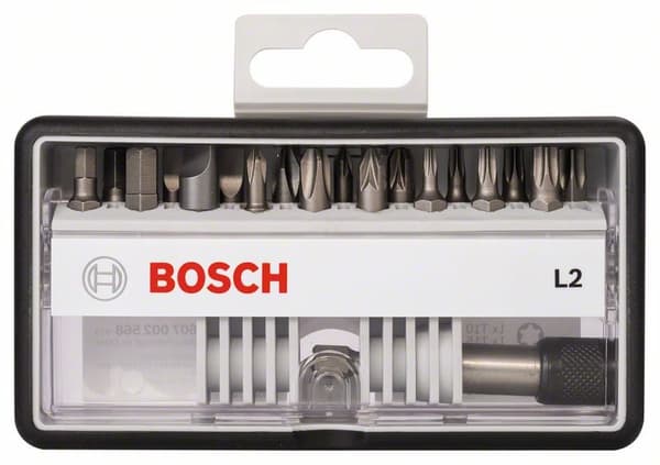 Bosch Robust Line ruuvauskärkisarja 18+1 osaa, Extra-Hart