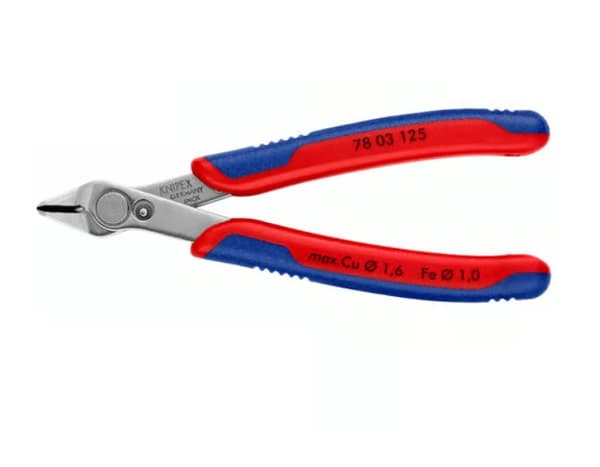 KNIPEX Electronic Super Knips med flerkomponentsgrepp, 125 mm