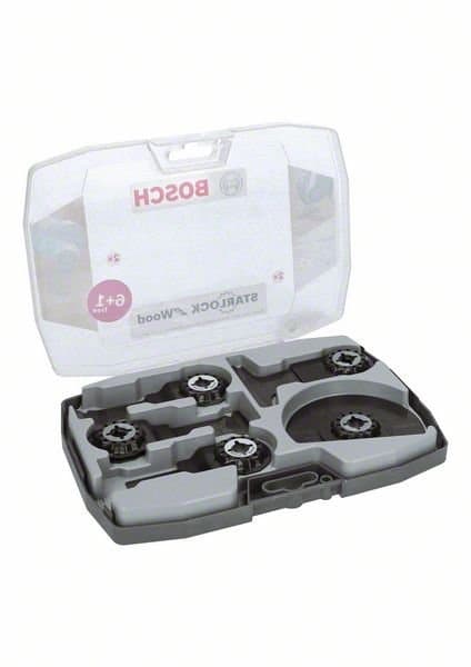 Bosch Starlock savklinge- og raspesæt til træ, 6+1 dele, 2608664623