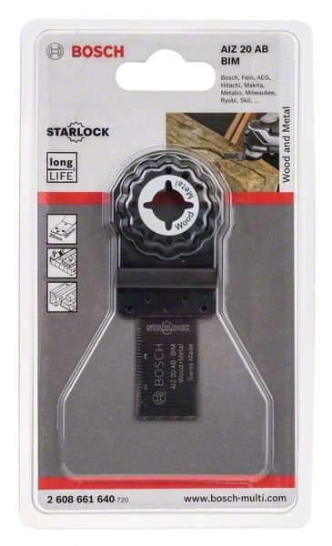 Bosch BIM segmentblad AIZ 20 AB för trä och metall 20 x 30 mm 2608661640
