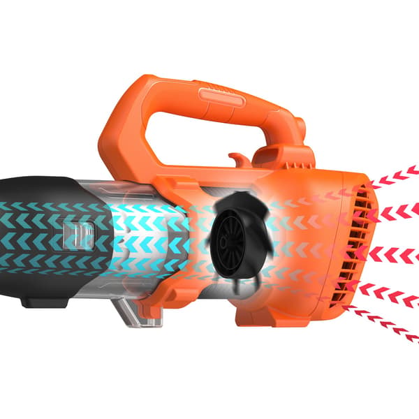 BLACK+DECKER Batteridriven lövblås Basis BCBL200B, 18 V