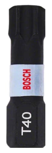 Bosch Impact Control T40 bits 25 mm, 2 st. 2608522478