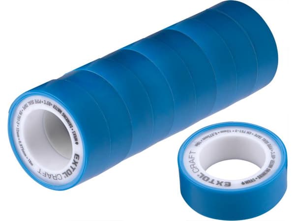 EXTOL teflontätningsband, 10-pack, 12 mm x 10 m, 47531