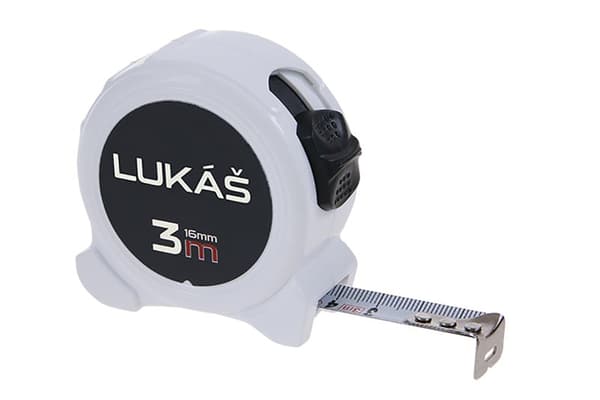 LEVIOR Rullmåttband 3 m x 16 mm LUKÁŠ 13520.01