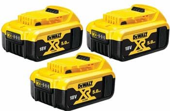 DeWALT 18V startpaket med 3 batterier 5 Ah DCB184P3