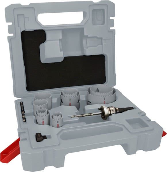 BOSCH 10-delt hulsave-sæt PRO Multi Material med Q-Lock-holder 2608901550