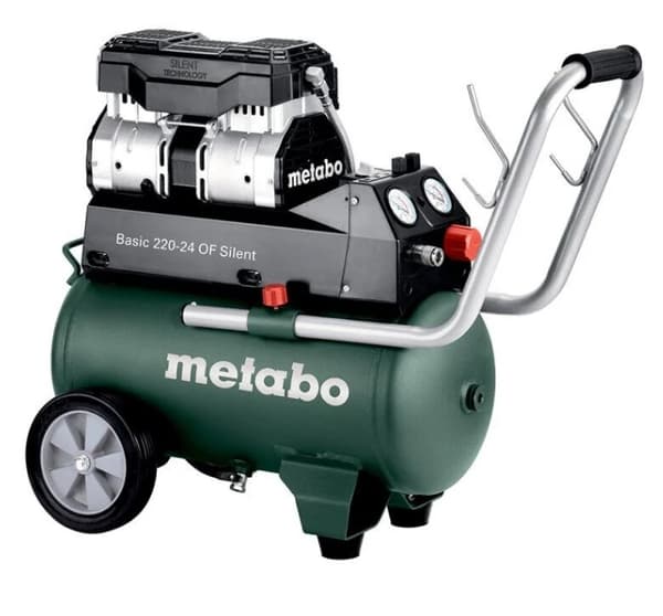 Metabo Basic Kompressor 220-24 OF Silent 24 l, oliefri, 601593000