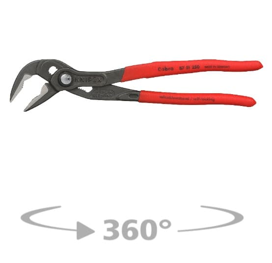 KNIPEX Cobra ES smala polygriptänger för vattenpumpar 250 mm