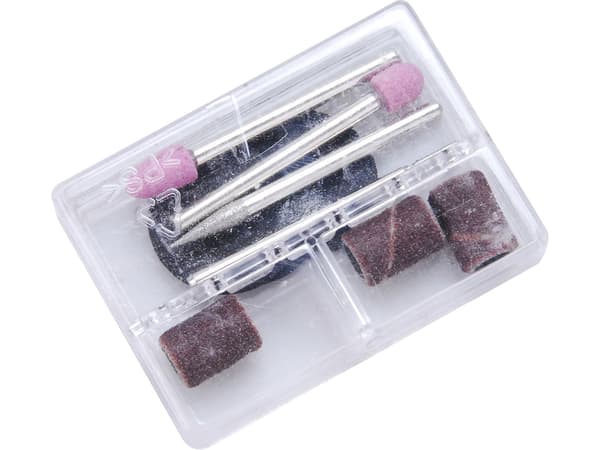 EXTOL CRAFT Mini boremaskine/slibemaskine med transformer i kuffert