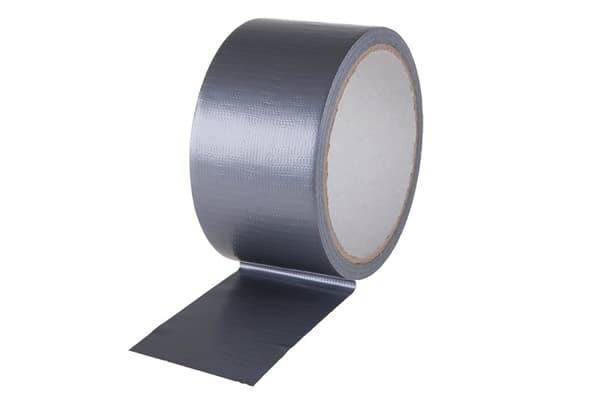 Forstærket tekstiltape 50 mm x 10 m, sølv