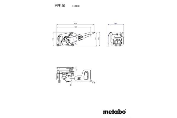 Metabo MFE 40 murfræser (604040510)