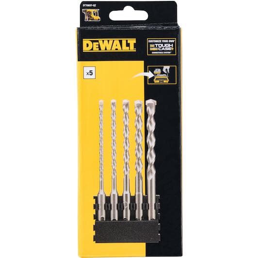 DeWalt bitsholder med SDS Plus-bor til beton, 5 dele DT70837