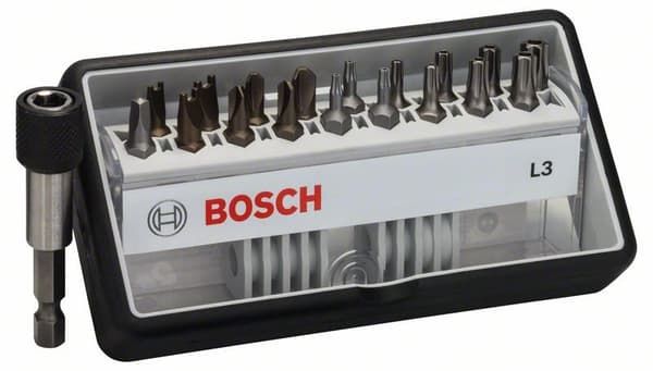 BOSCH Robust Line ruuvauskärkisarja 18+1 kpl, Extra-Hart