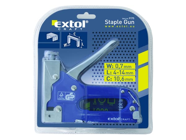 EXTOL CRAFT klammepistol, 4-14 mm