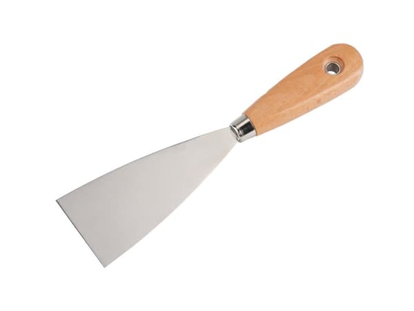 FESTA spartelkniv i rustfrit stål med træskaft, 60 mm