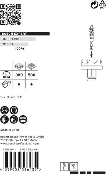 BOSCH EXPERT hulsave til plademetal 32 mm 2608900497