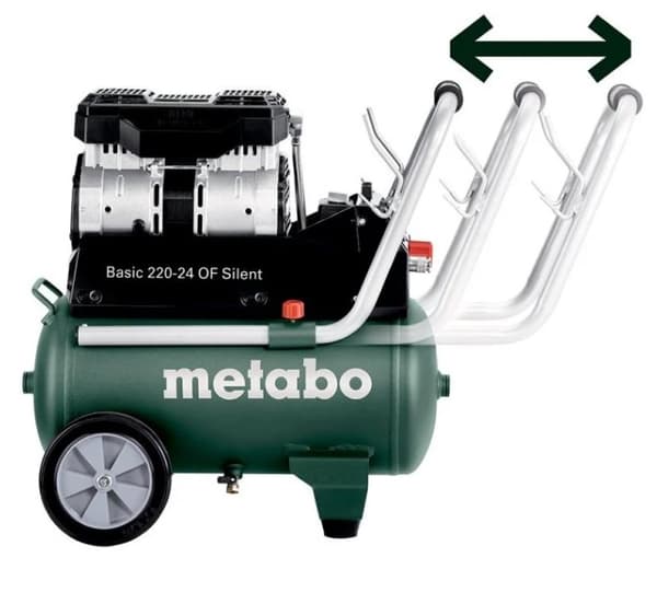 METABO Basic Kompressor 220-24 OF Silent, oljefri tyst kompressor 24 l