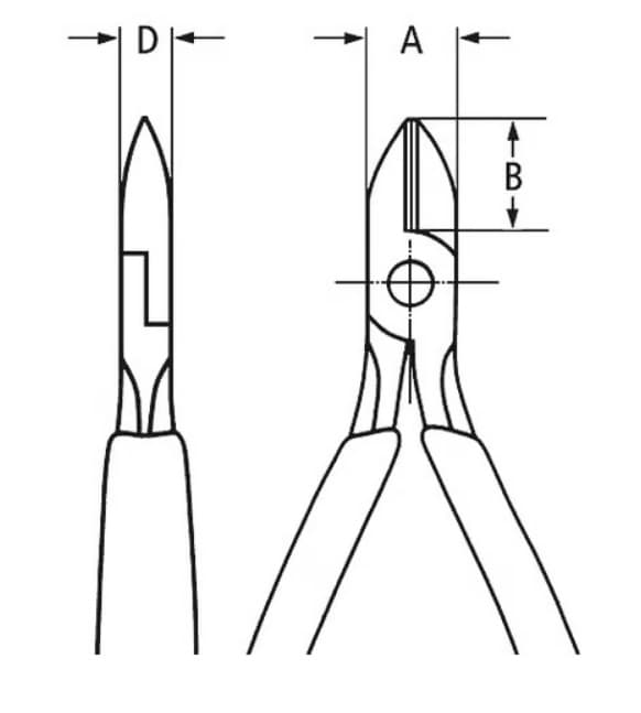 KNIPEX Sidebidetang til elektromekanikere 125 mm