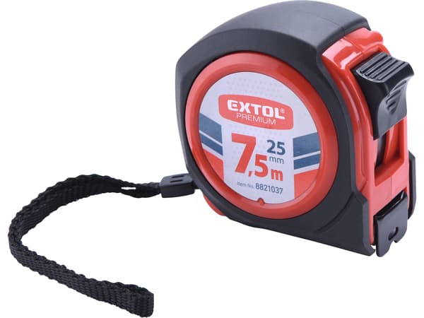 EXTOL PREMIUM COMPACT-rullamitta, 7,5 m, 25 mm