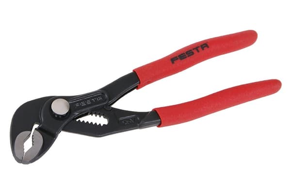 FESTA polygriptång CrV 180 mm med knapp, 0–30 mm