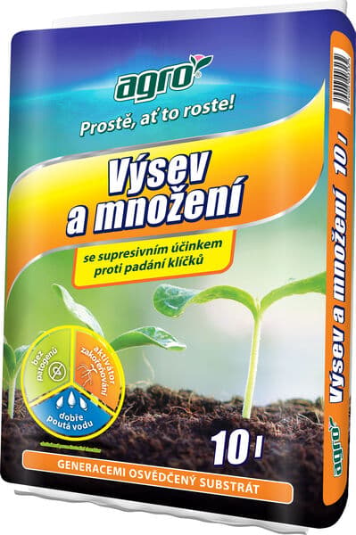 AGRO Så- og formeringssubstrat med rodstimulator 10 L