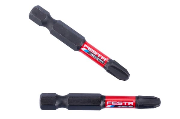 FESTA Industry torsionsbits PH3 50 mm S2 1/4" 2-pack