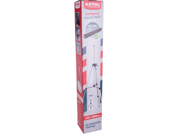 EXTOL PREMIUM teleskopstativ, 650–1800 mm, 8823903