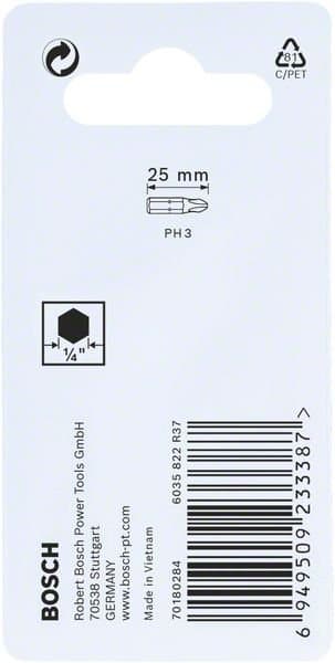 BOSCH Impact Control PH3 bits 25 mm, 2 st. 2608522469